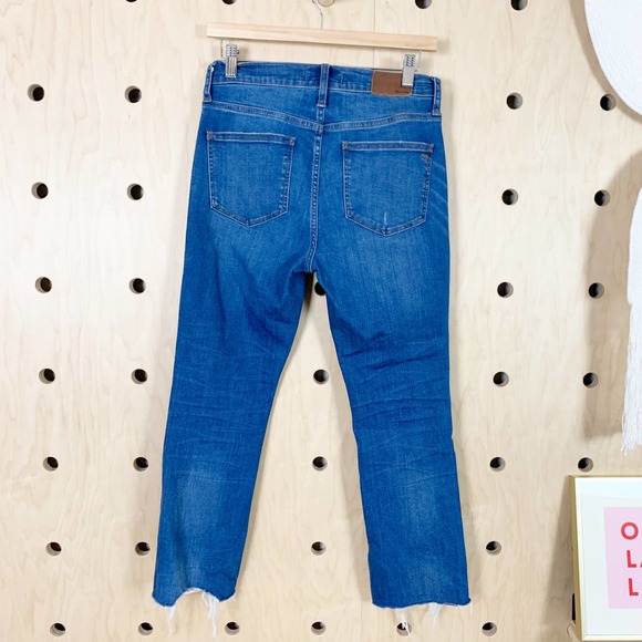 Madewell Women's Cali Demi Boot Distressed Jeans Size 27 - Picture 3 of 8